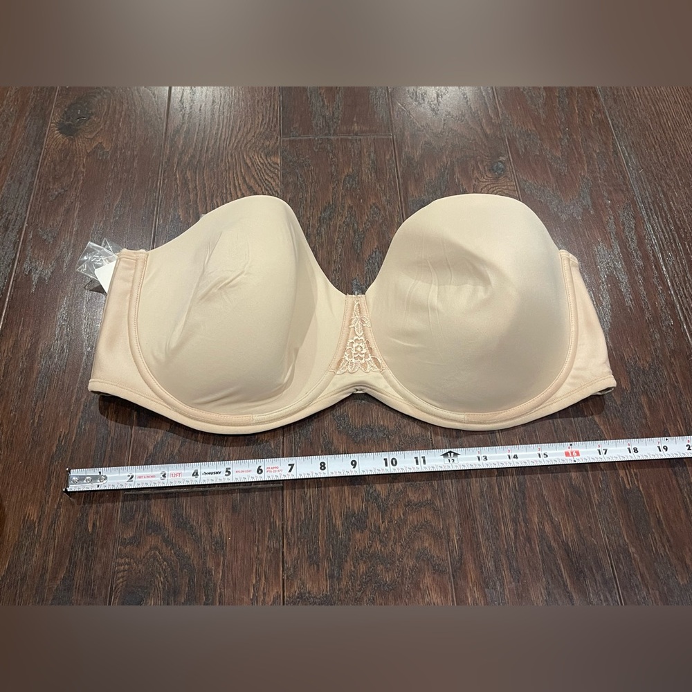 Vanity Fair Women Size 44DD strapless Nude bra 5 way bra NEW